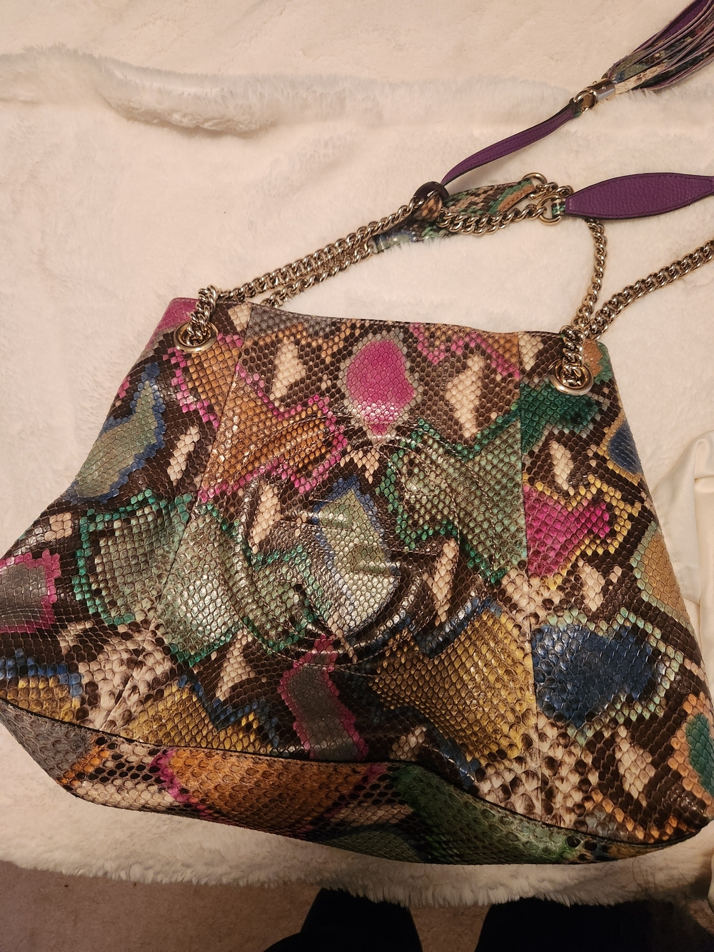 Very Rare Python Skin Gucci Soho Chain Bag